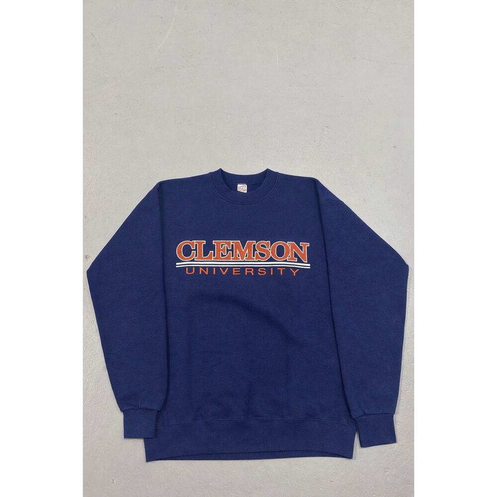 Vintage‎ Clemson University Crewneck Sweatshirt Men’s XL Blue College NCAA